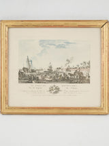 Sophisticated French seascape engravings