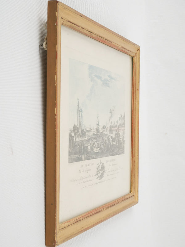 Classic Antique Gilded Frame Engraving