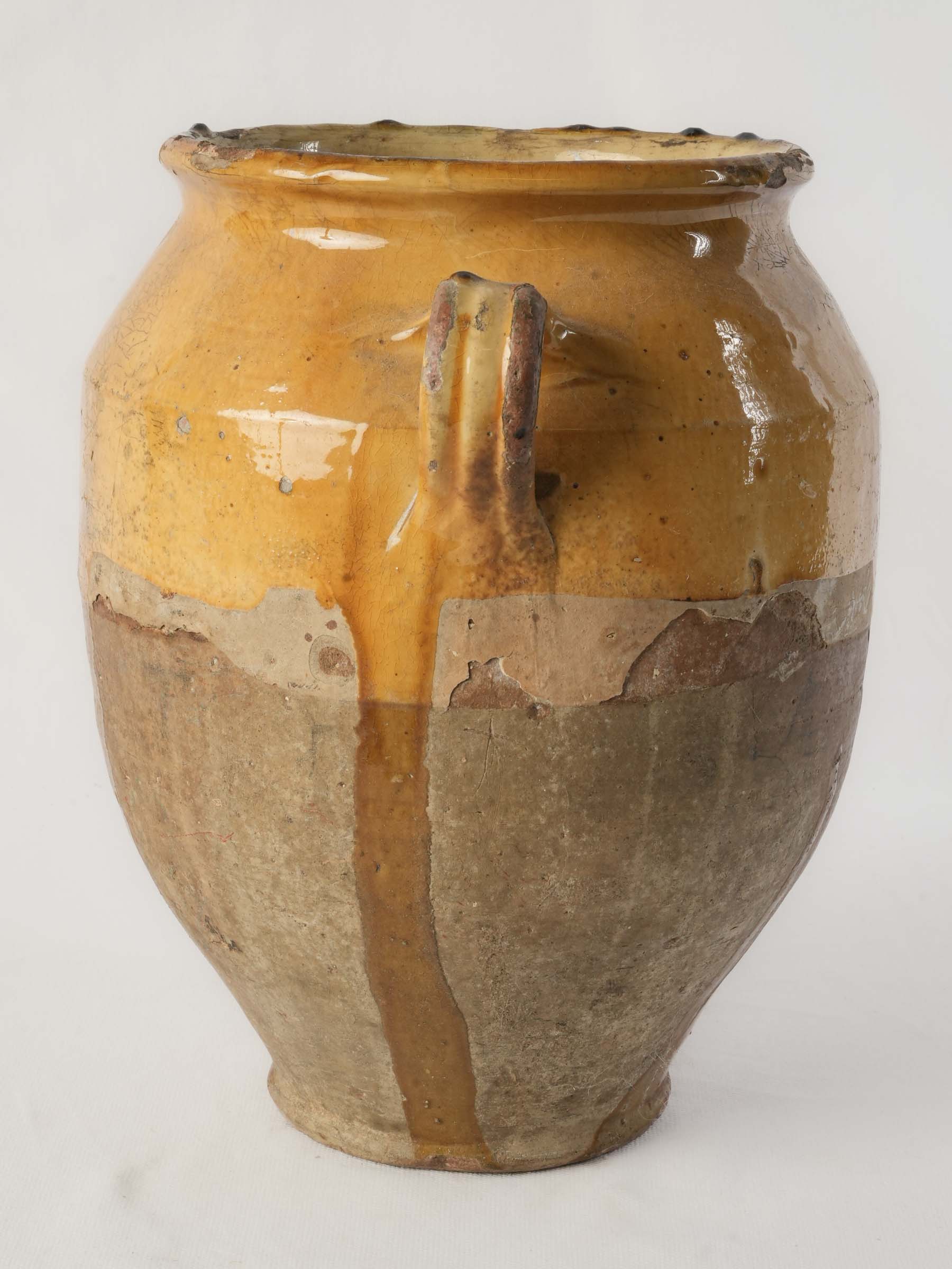 Distinctive asymmetrical artisan kitchen pot  