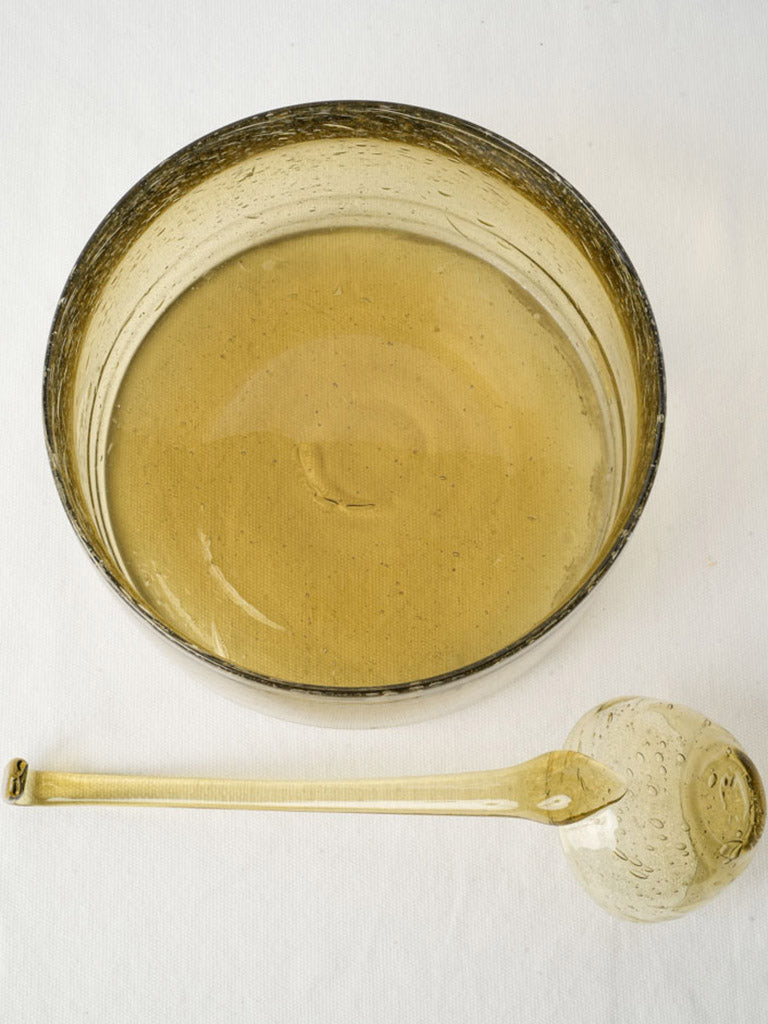 Unique handmade glass serving set  