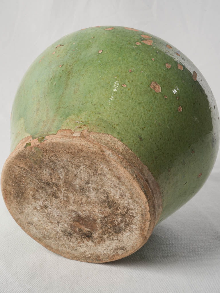 Provençal Green Glazed Cruche From The Late 19th Century - 11¾"