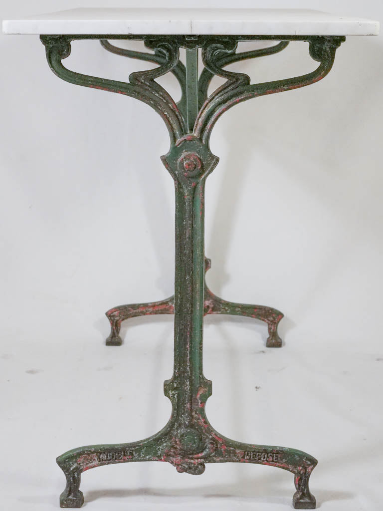Rectangular bistro table - Art Nouveau 39½" x 19¾"