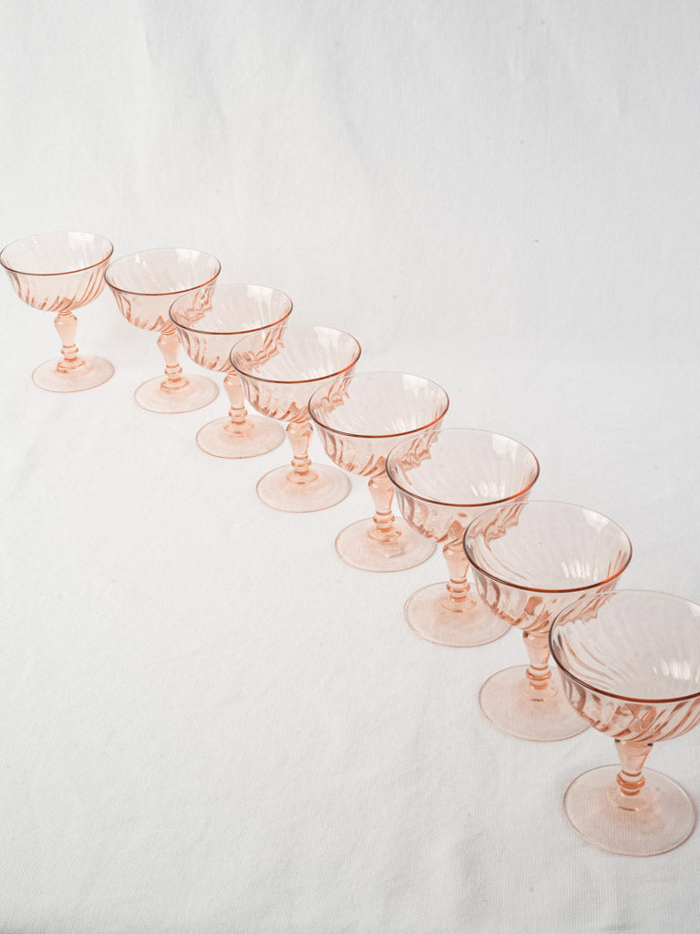 Refined glass baluster stemware  