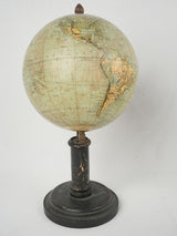 Old-world French and English globes