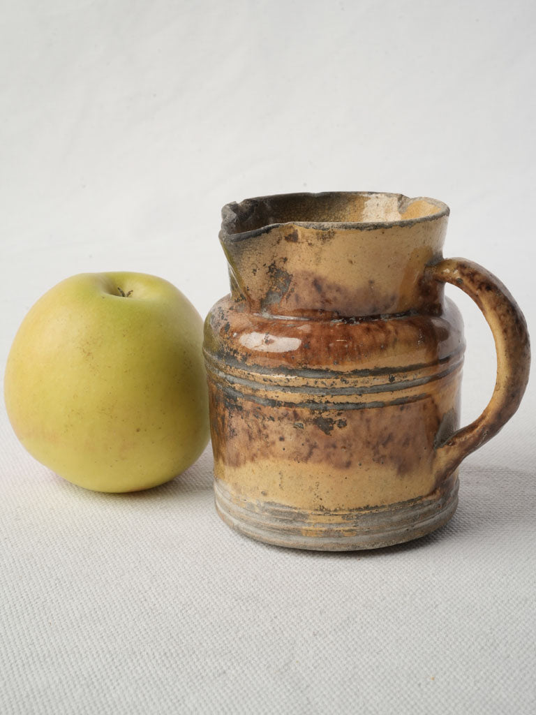 Antique Dieulefit ceramic jug  