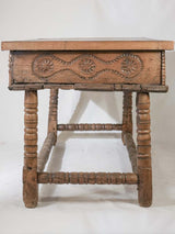 Rustic 17th-century oak work desk