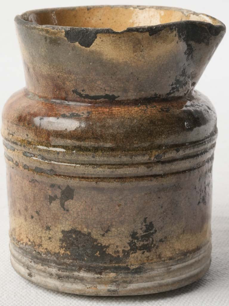 Warm patina clay jug  