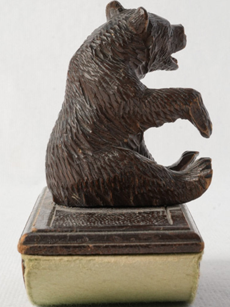 Warm walnut stained desk ornament