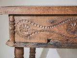17th century Italian oak desk - 48½" x 26½"