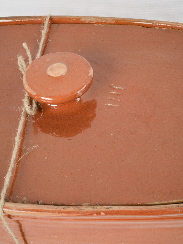 Traditional large tureen terracotta France