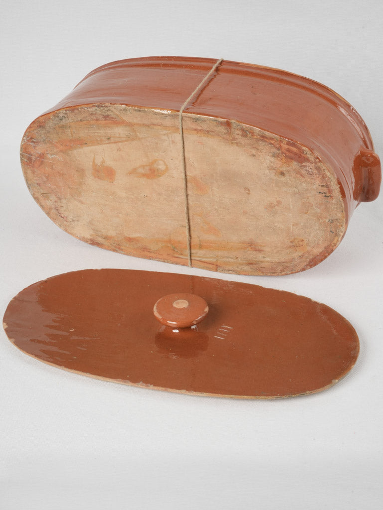 Time-worn terracotta tureen from Savoy