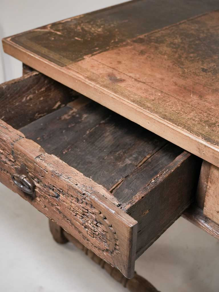 17th century Italian oak desk - 48½" x 26½"