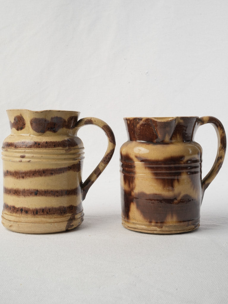 Rustic earthenware kitchen vessels  