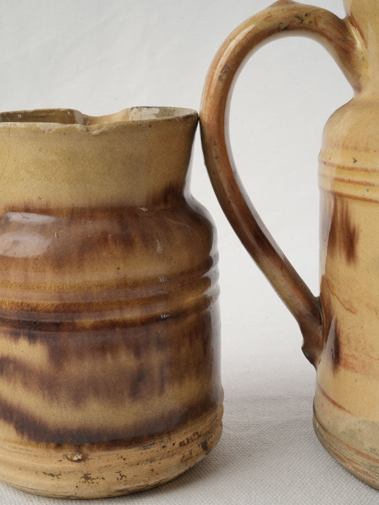 Traditional rural pottery pitchers