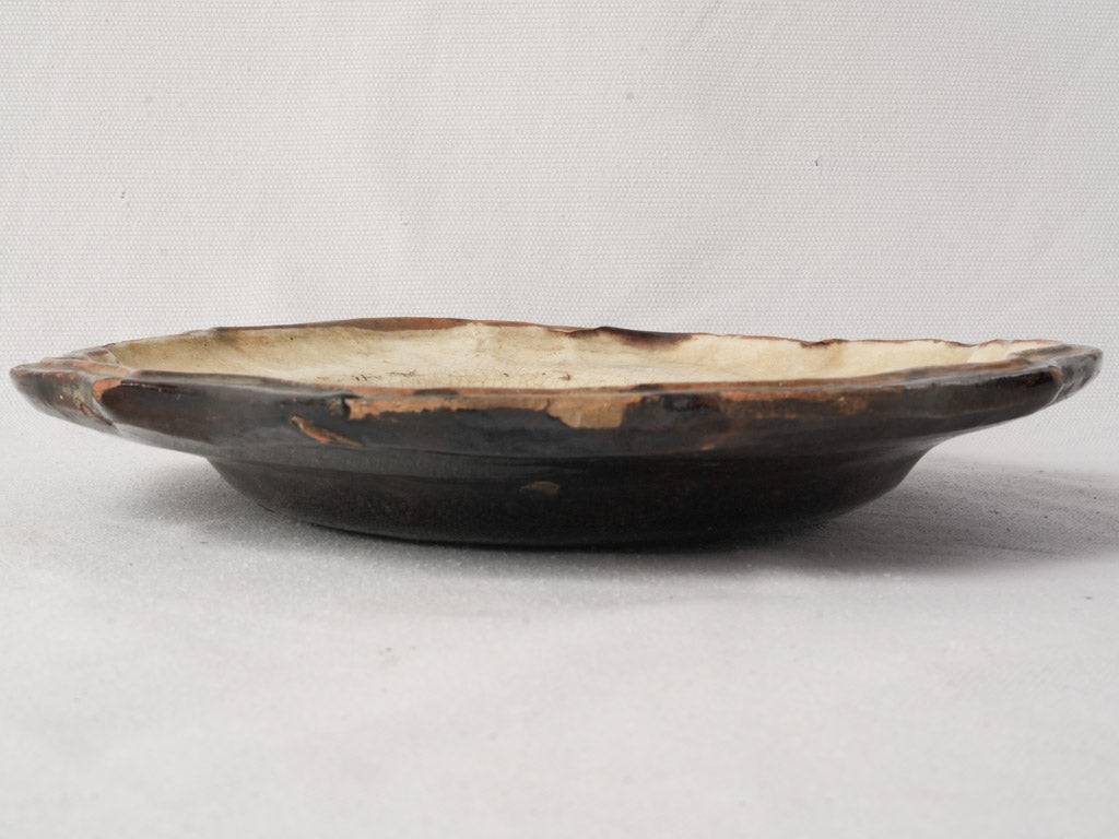 Late 19th Century French Cul Noir Meat Carving Platter - 13"
