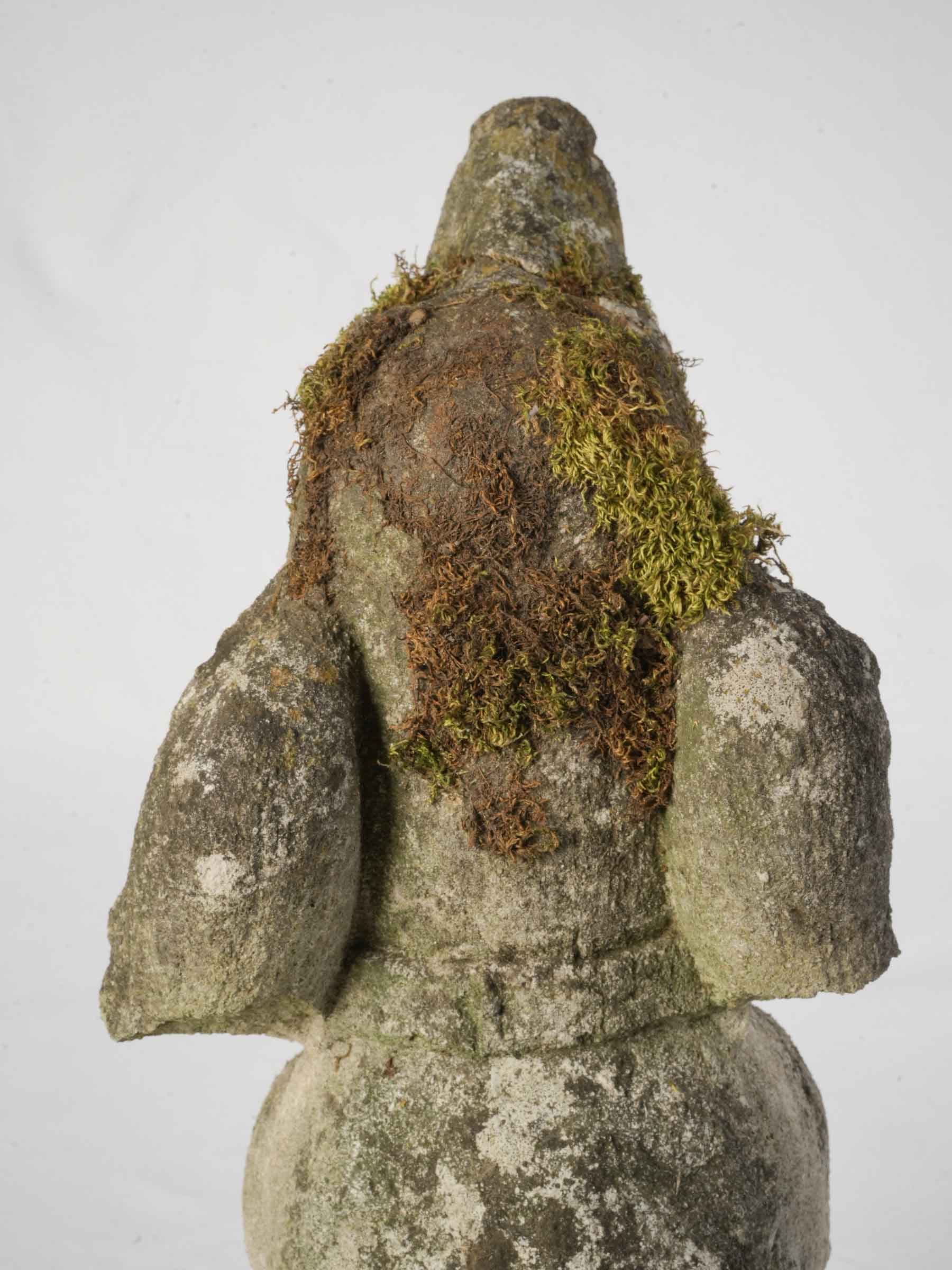 Verdant charming stone garden figure  