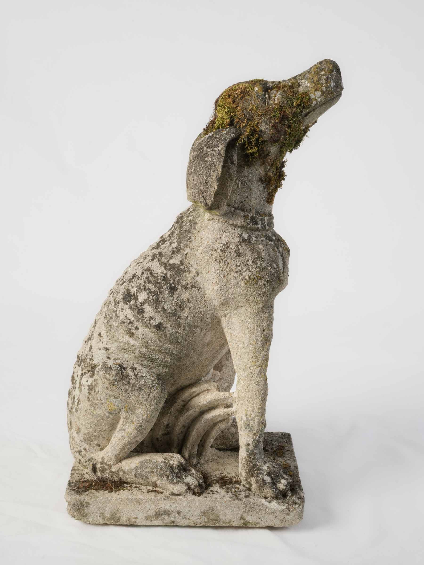 Aged natural patina garden statue  