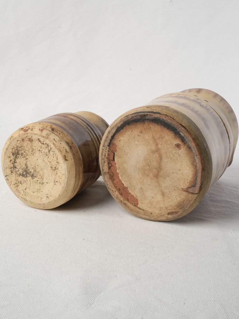 Early 20th-century earthenware pitchers