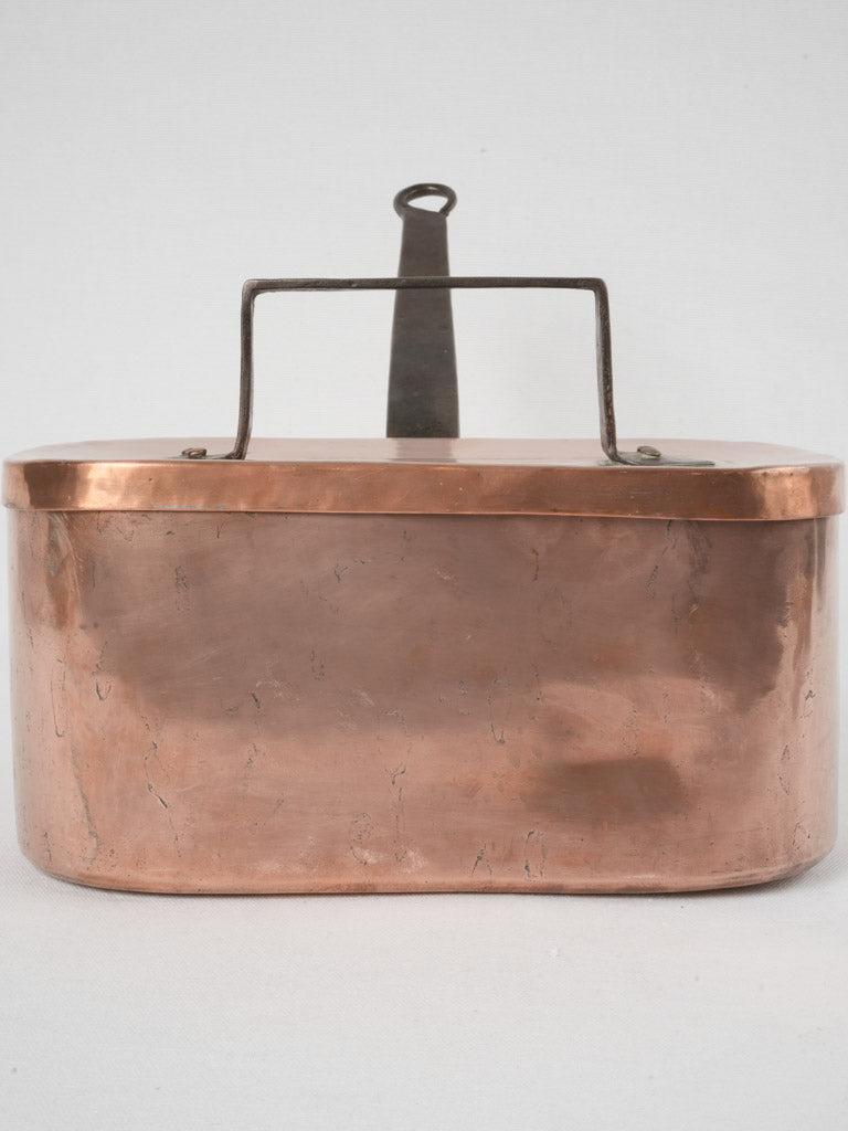 Charming old-world copper stew pan
