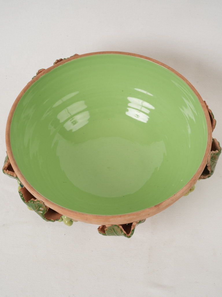 Earth-toned vintage kitchenware bowl  
