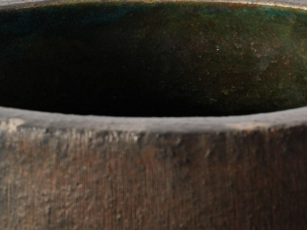 Unique peacock feather detail vase  