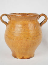 Vintage French small terracotta confit pot