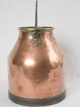Classic steel-handled copper churn