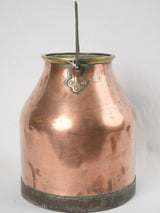 Decorative brass-copper farmhouse pail