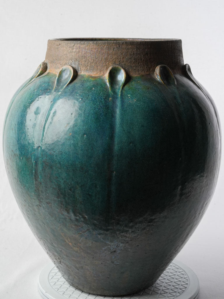 Sculptural vintage French pottery vase  