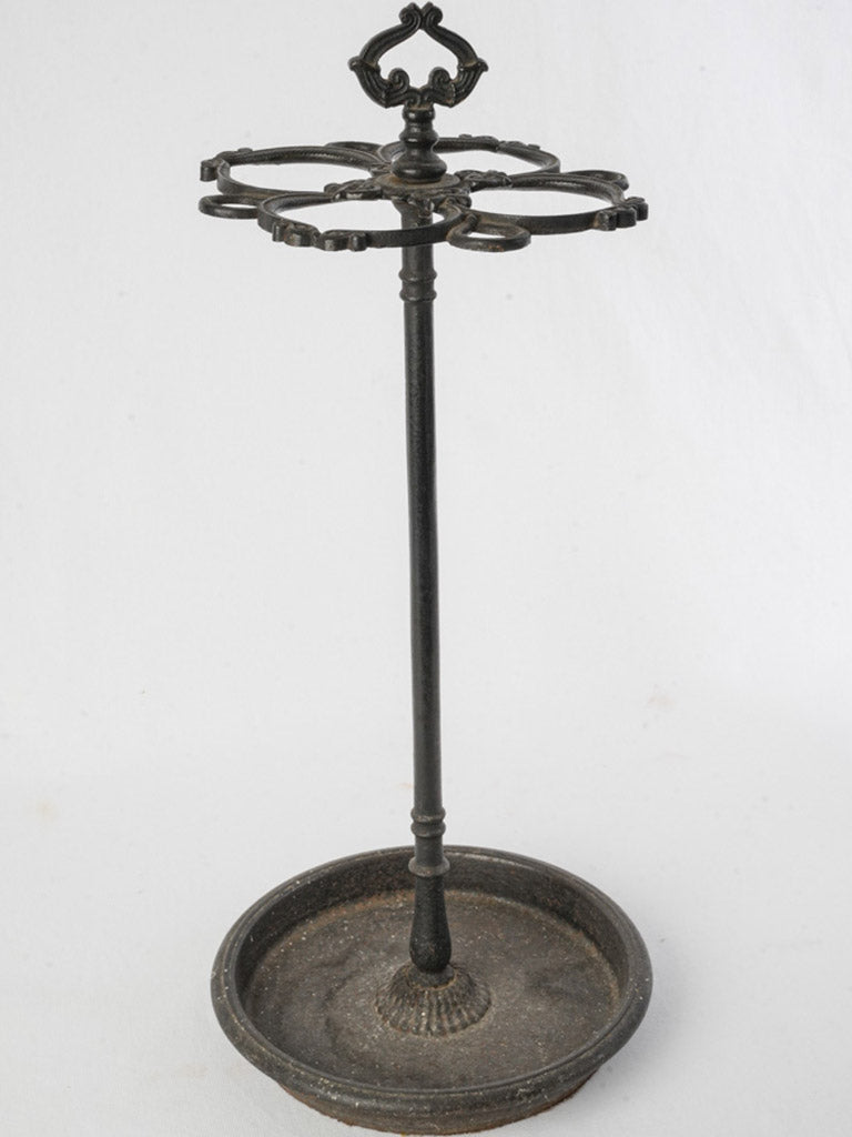 Antique elegant cast iron stand