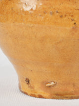 Genuine ocher-colored French terracotta pot