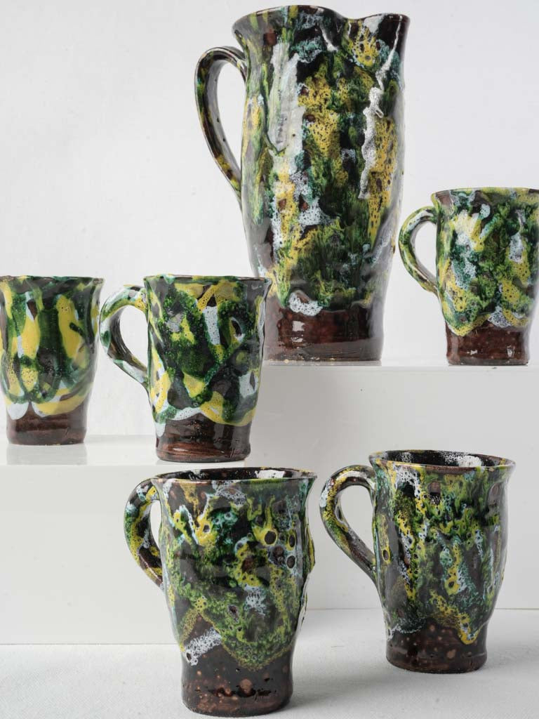 Vintage mid-century ceramic juice set  