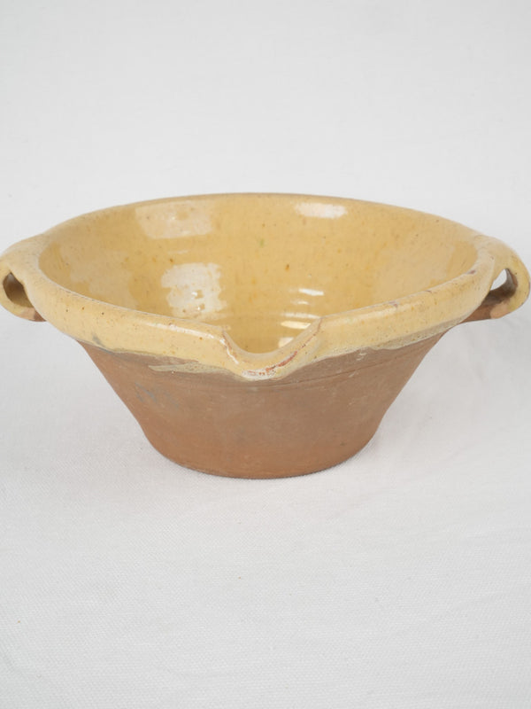Antique terracotta French fruit bowl