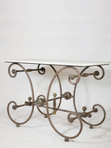 19th century marble butchers table - J. Marechal Paris 43¼" x 25½"