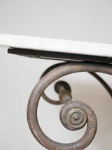 19th century marble butchers table - J. Marechal Paris 43¼" x 25½"
