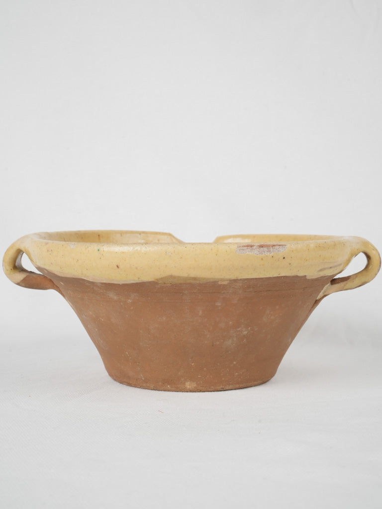 Rustic Provencal terracotta serving bowl