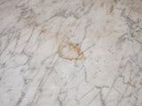 19th century marble butchers table - J. Marechal Paris 43¼" x 25½"