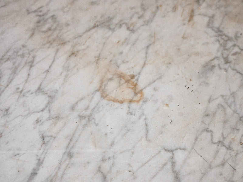 19th century marble butchers table - J. Marechal Paris 43¼" x 25½"