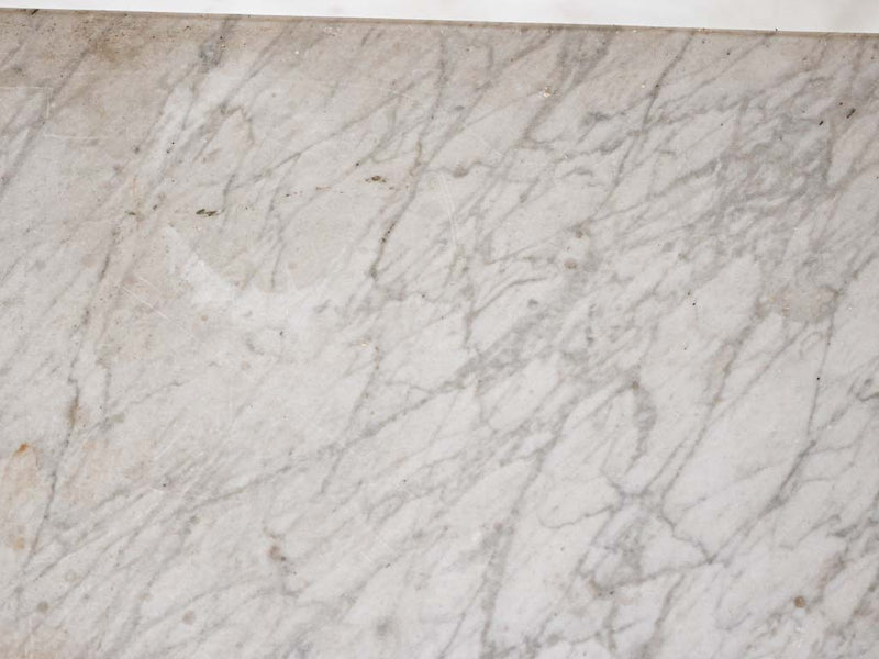 19th century marble butchers table - J. Marechal Paris 43¼" x 25½"