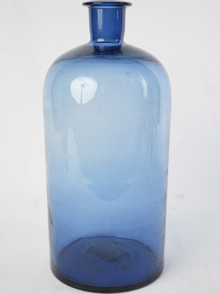 Large, 5-Liter French Perfumer’s Bottle in Mouth-Blown Cobalt Glass Circa 1900 - 14½"