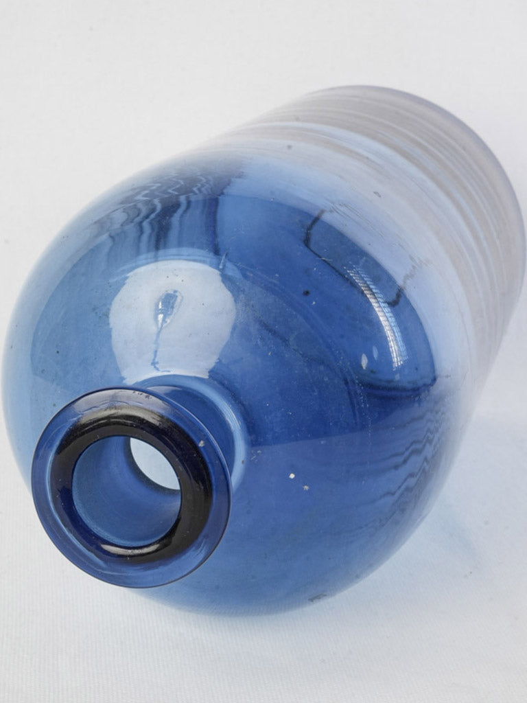 Large, 5-Liter French Perfumer’s Bottle in Mouth-Blown Cobalt Glass Circa 1900 - 14½"