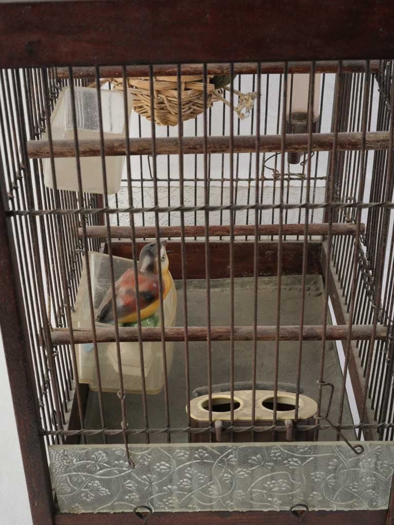 Early 20th Decorative Birdcage W/ Graceful Serpentine Crest - 18½"
