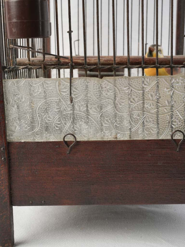 Early 20th Decorative Birdcage W/ Graceful Serpentine Crest - 18½"