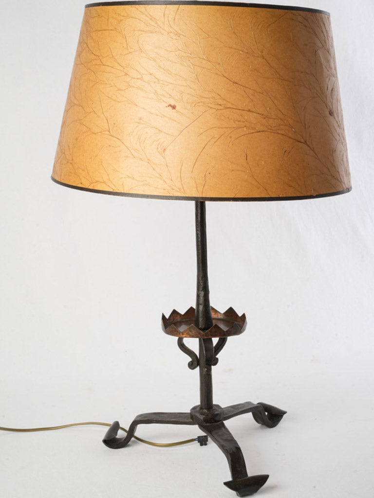 Mid-century French Brutalist table lamp  