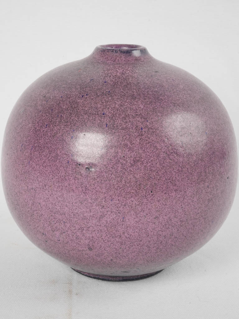 Minimalist design speckled ceramic vase
