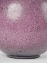 Retro purple glazed décor vase