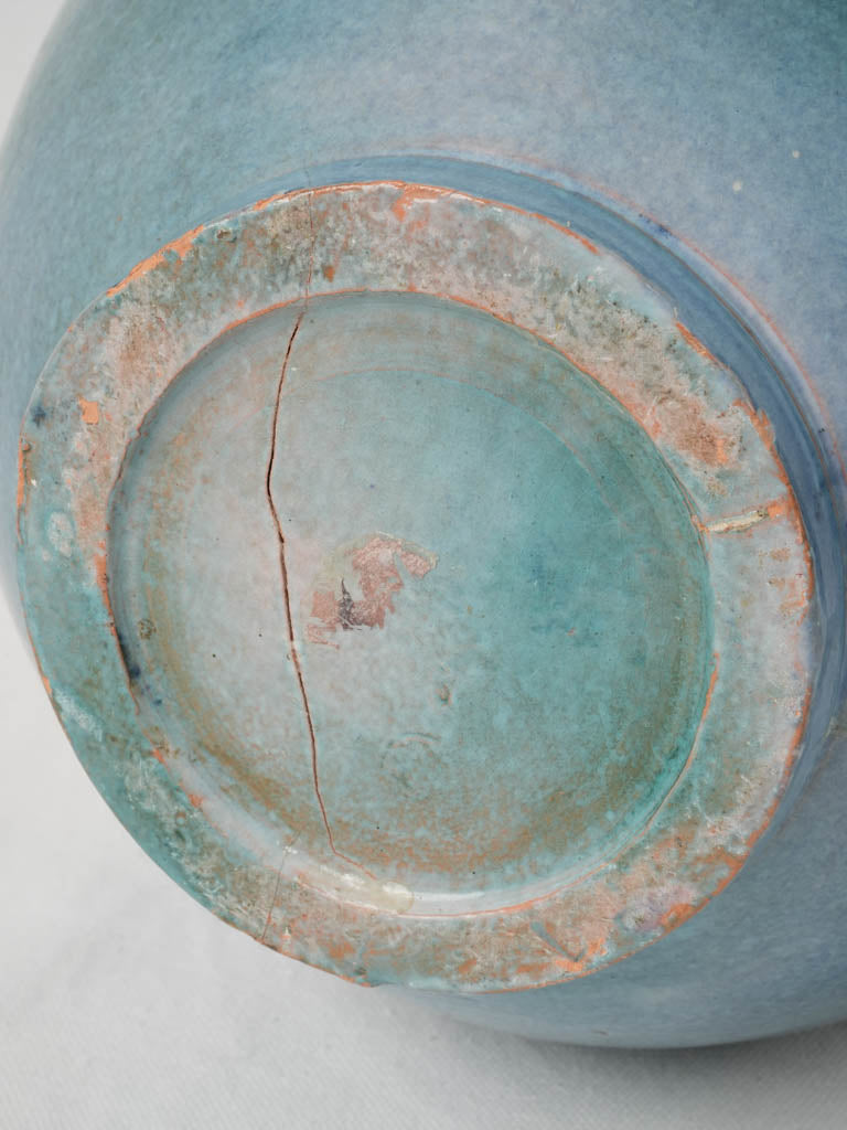 Thick substantial blue vase  