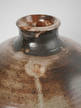 Nostalgic 70s-era glazed pottery vase