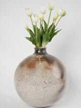 Antique speckled glaze bulb-shaped vase