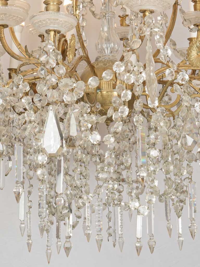 Exquisite two-tier antique chandelier